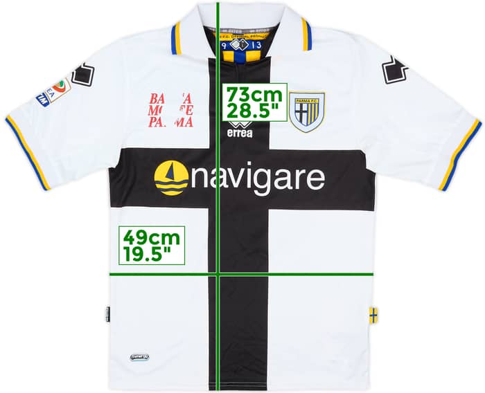2010-11 Parma Match Issue Home Shirt Dellafiore #51