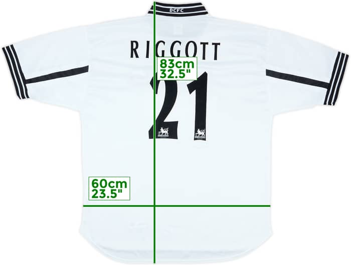 1999-01 Derby County Home Shirt Riggott #21 - 8/10 - (L)