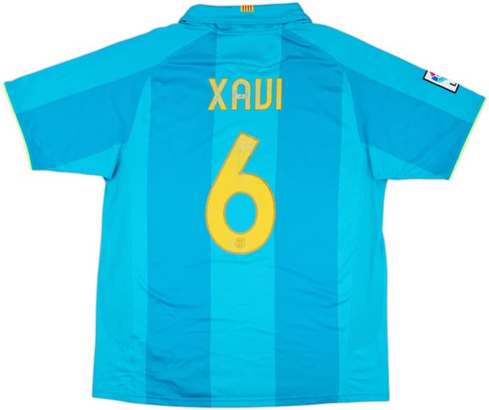 2007-09 Barcelona Away Shirt Xavi #6 - 5/10 - (L)