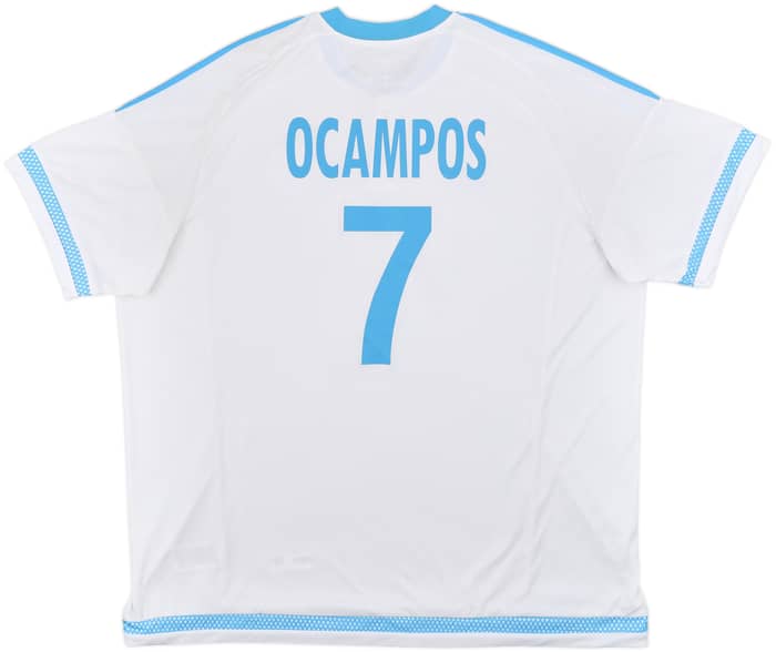 2015-16 Olympique Marseille Home Shirt Ocampos #7 - 10/10 - (XXL)