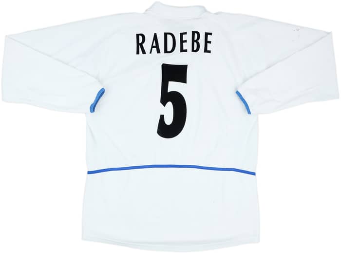 2002-03 Leeds United Home L/S Shirt Radebe #5 - 5/10 - (3XL)