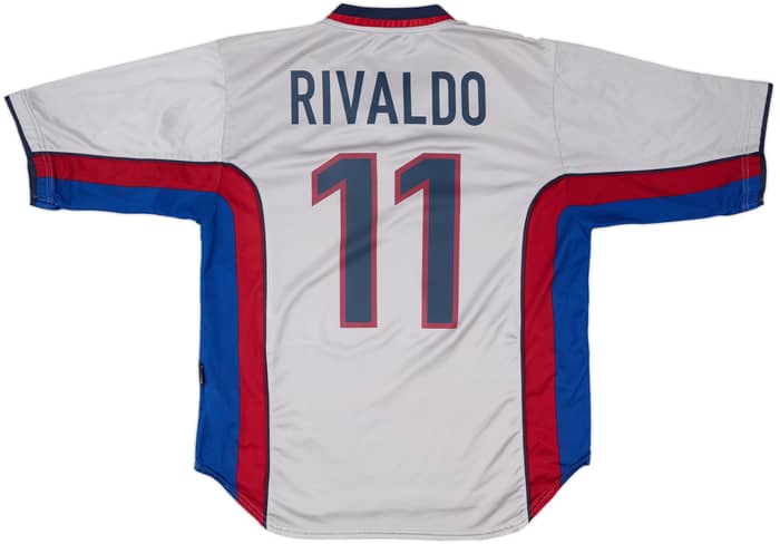 1998-01 Barcelona Away Shirt Rivaldo #11 - 8/10 - (L)