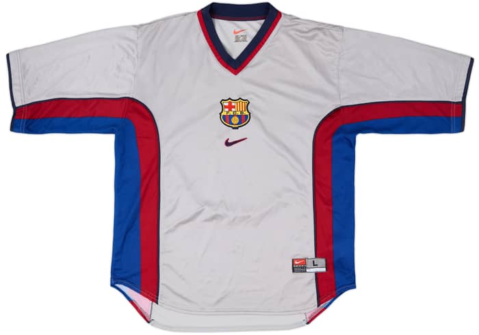 1998-01 Barcelona Away Shirt Rivaldo #11 - 8/10 - (L)