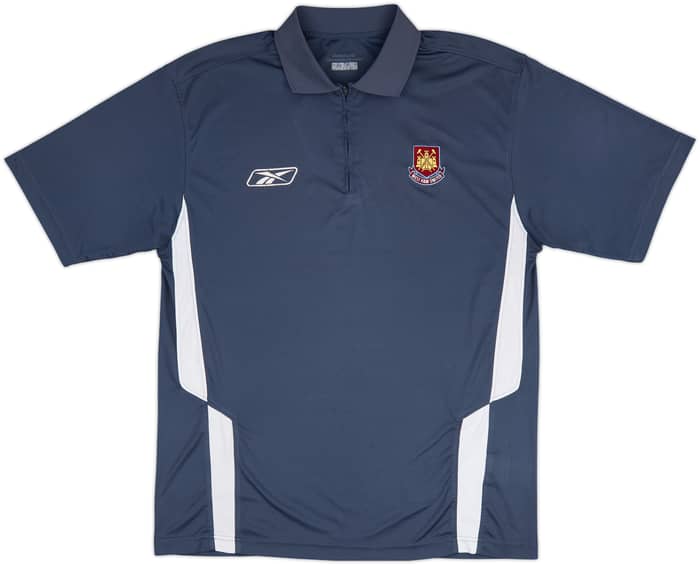 2006-07 West Ham Umbro 1/4 Zip Polo Shirt - 6/10 - (XL)