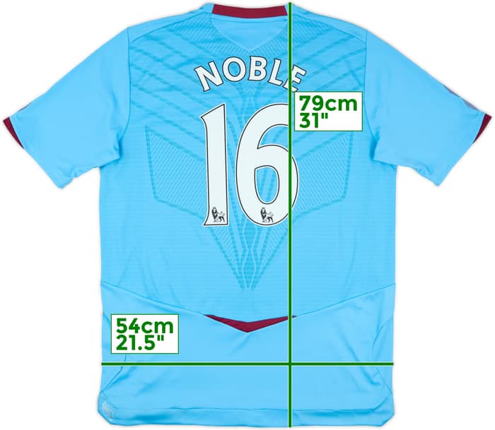 2008-09 West Ham Away Shirt Noble #16 - 10/10 - (L)