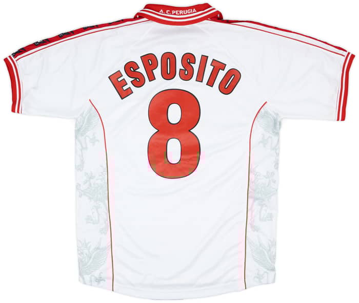 1999-00 Perugia Match Worn Away Shirt Esposito #8