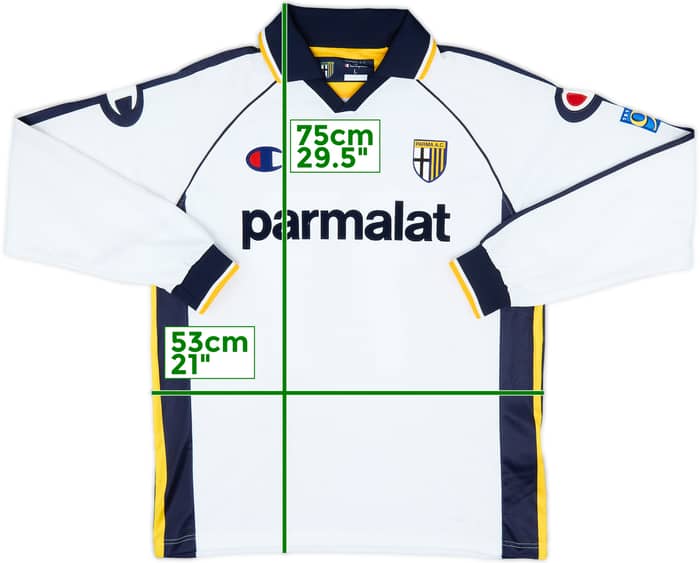 2003-04 Parma Home L/S Shirt Potenza #77 - 6/10 - (L)
