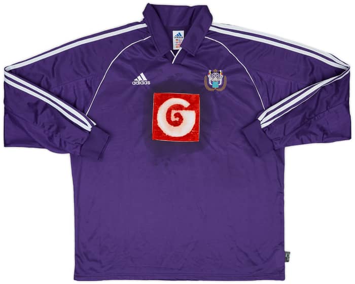 1999-00 Anderlecht Player Issue UEFA Cup Away L/S Shirt Soetaers #21 - 4/10 - (XL)