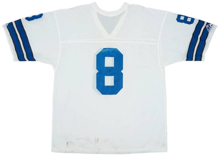 1990-95 Dallas Cowboys Aikman #8 Apex One Away Jersey - 6/10 - (XL)
