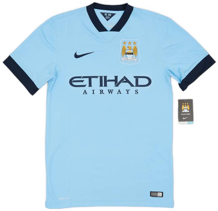 2014-15 Manchester City Home Shirt Kompany #4 (S)
