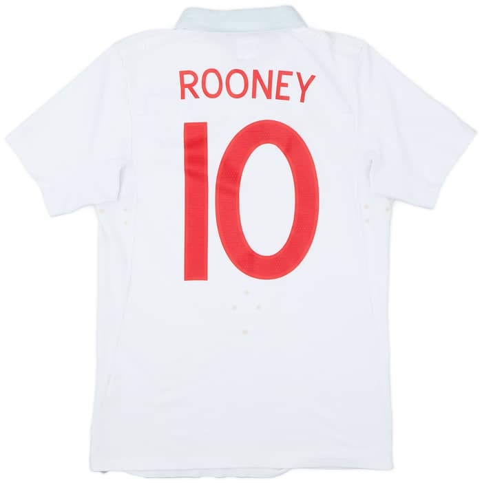 2009-10 England 'South Africa' Home Shirt Rooney #10 - 6/10 - (S)