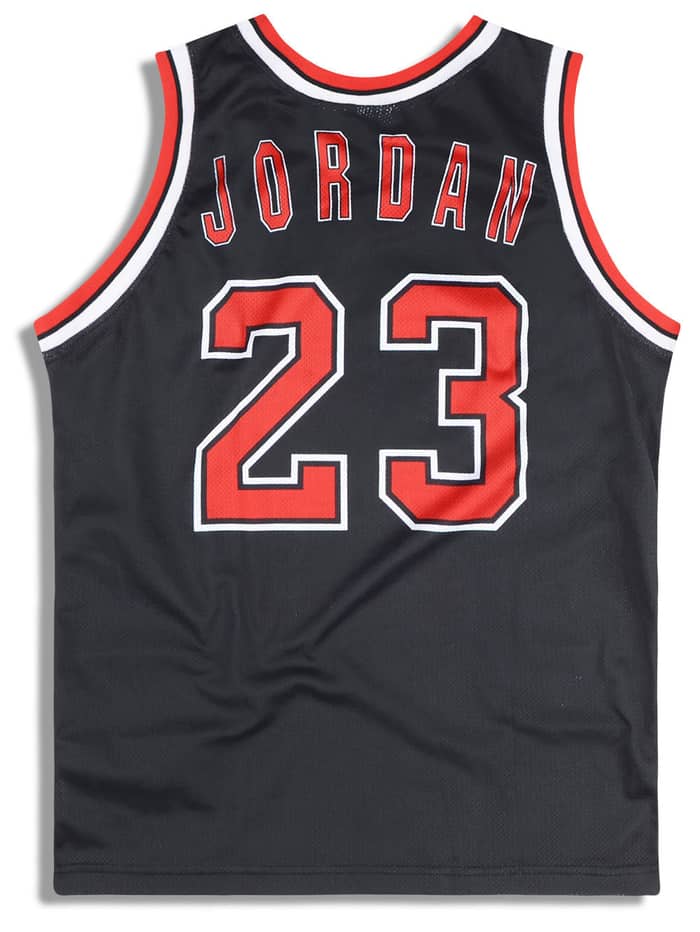 1997-98 Chicago Bulls Jordan #23 Champion Jersey (Alternate) S