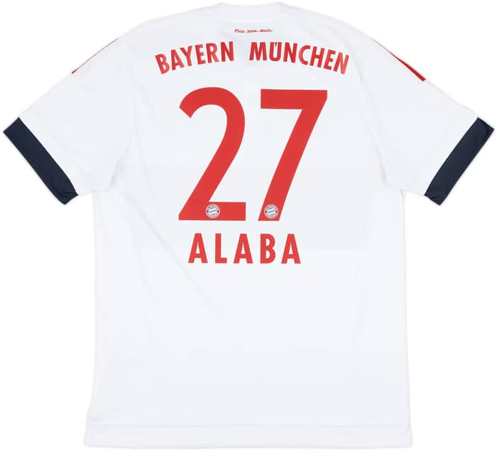 2015-16 Bayern Munich Away Shirt Alaba #27 - 8/10 - (L)