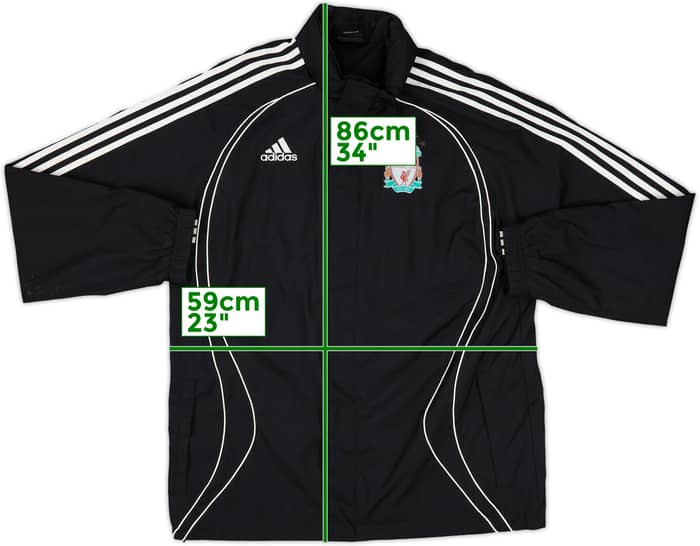 2006-07 adidas Template Hooded Rain Jacket (Liverpool) - 6/10 - (M)