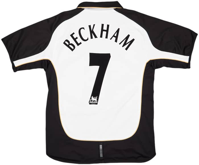 2001-02 Manchester United Centenary Away/Third Shirt Beckham #7 - 8/10 - (M)