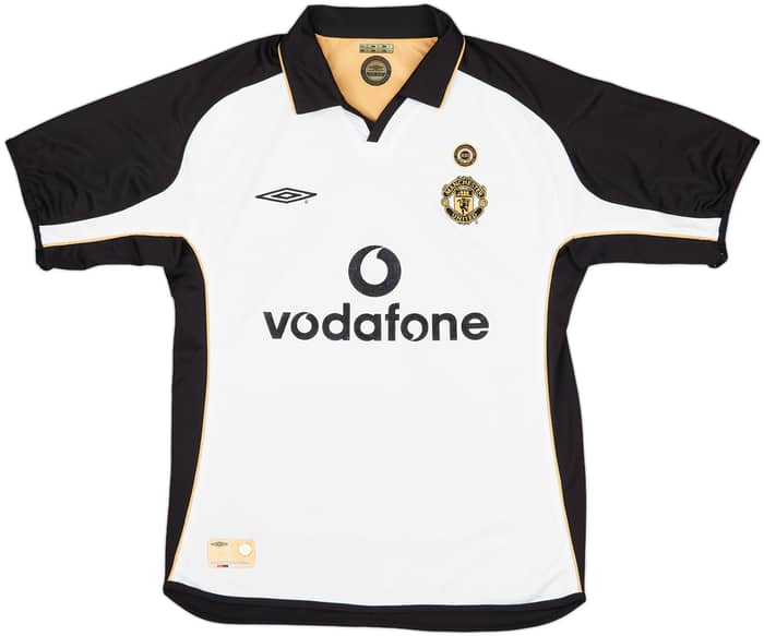 2001-02 Manchester United Centenary Away/Third Shirt Beckham #7 - 8/10 - (M)