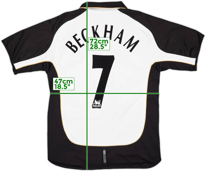 2001-02 Manchester United Centenary Away/Third Shirt Beckham #7 - 8/10 - (M)