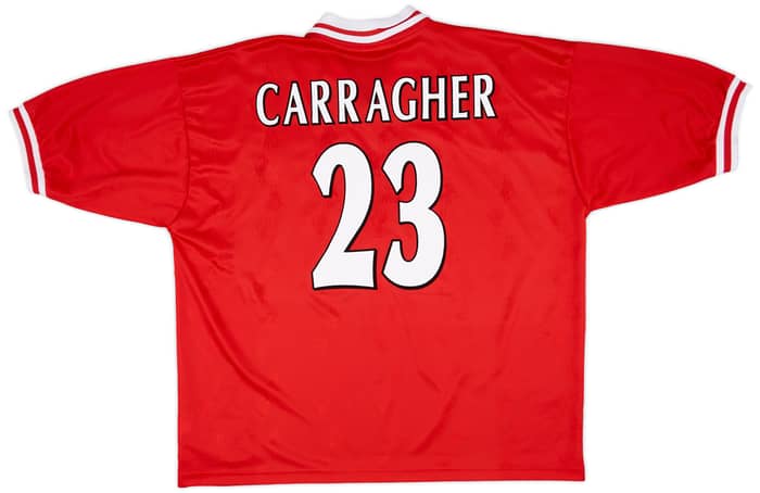 1996-98 Liverpool Home Shirt Carragher #23 - 9/10 - (XXL)