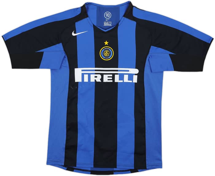 2004-05 Inter Milan Home Shirt Adriano #10 - 5/10 - (XL.Boys)