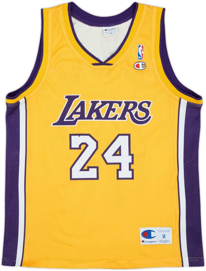 2006-10 LA Lakers Bryant #24 Champion Home Jersey - 5/10 - (M)