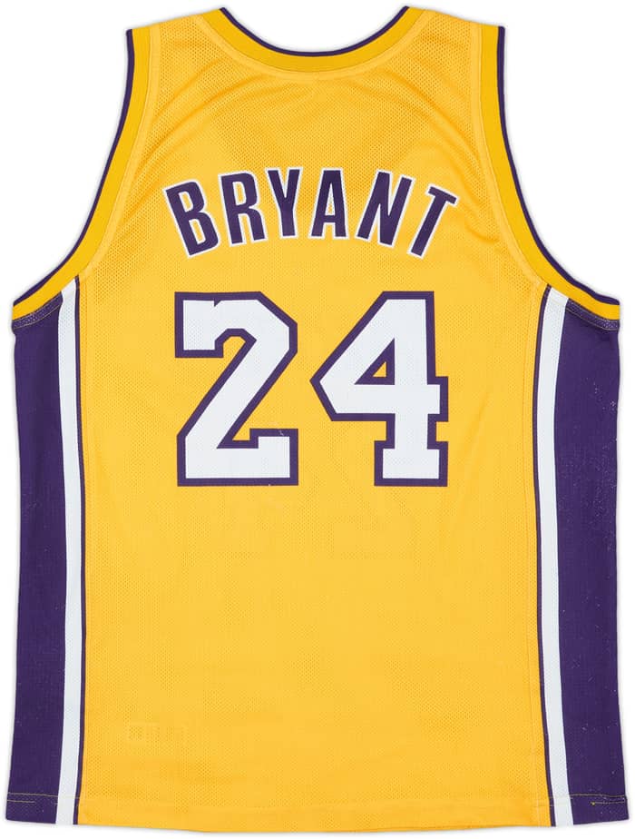 2006-10 LA Lakers Bryant #24 Champion Home Jersey - 5/10 - (M)