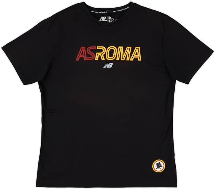2021-22 Roma New Balance Cotton Tee - 9/10 - (XL)