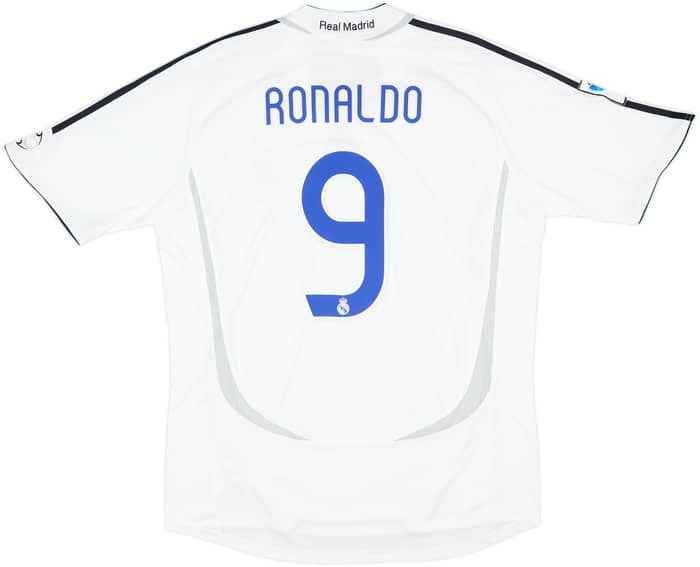 2006-07 Real Madrid Home Shirt Ronaldo #9 - 10/10 - (L)
