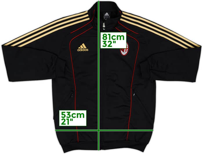 2010-11 AC Milan adidas Track Jacket - 8/10 - (M/L)