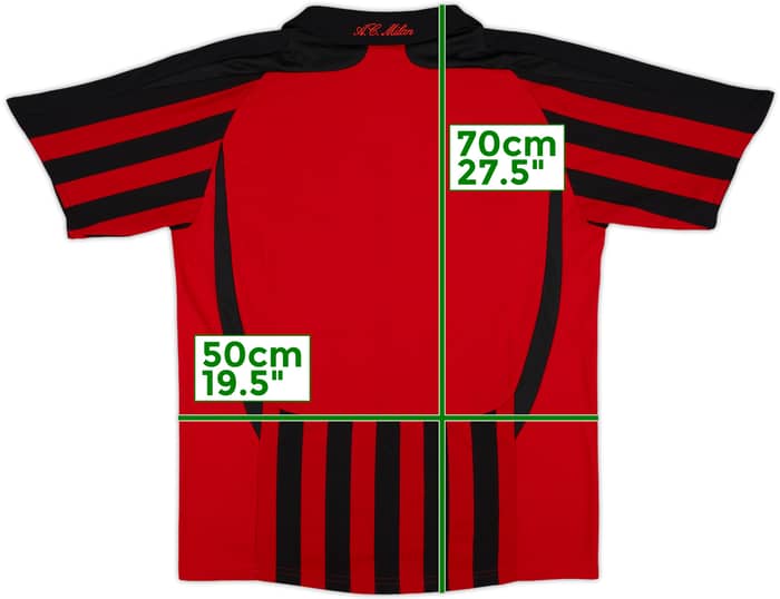 2007-08 AC Milan Home Shirt - 4/10 - (XL.Boys)