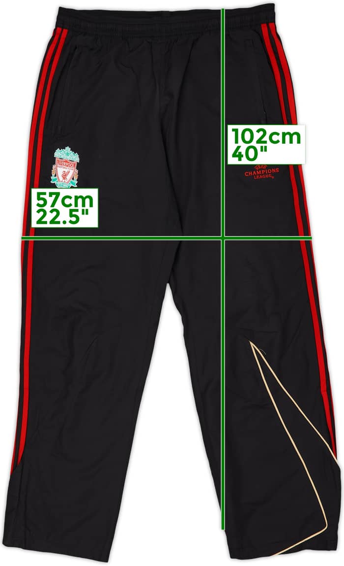2009-10 Liverpool adidas CL Track Pants/Bottoms - 7/10 - (L/XL)