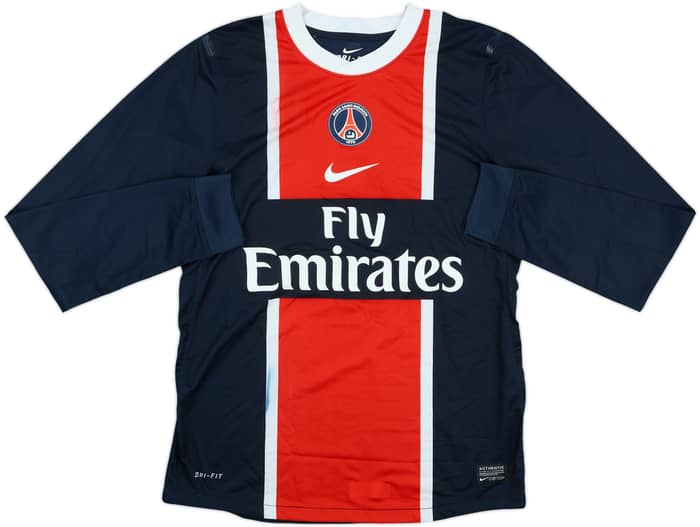 2011-12 Paris Saint-Germain Match Issue Home L/S Shirt #4