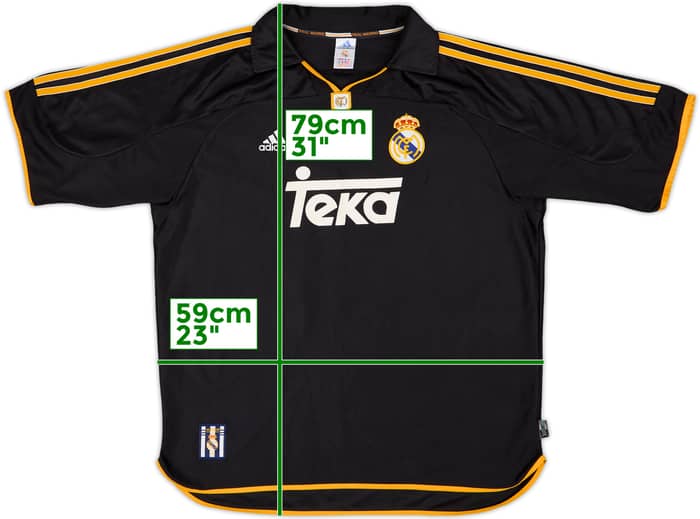 1999-01 Real Madrid Away Shirt R.Carlos #3 - 9/10 - (XL)
