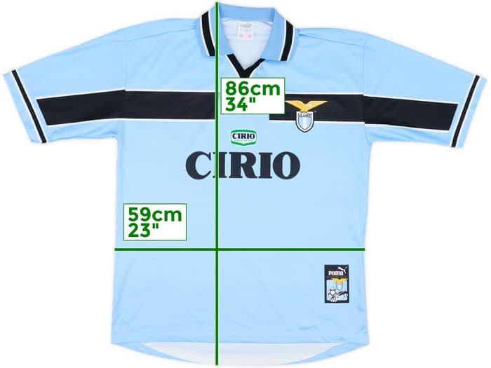 1998-00 Lazio Basic Home Shirt - 8/10 - (XXL)