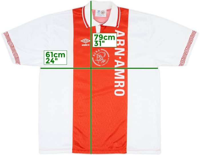 1991-93 Ajax Home Shirt - 9/10 - (XXL)