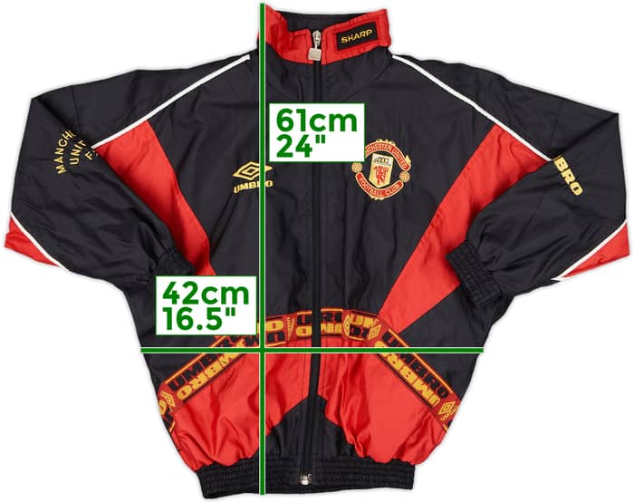 1996-97 Manchester United Umbro Track Jacket - 8/10 - (S.Boys)