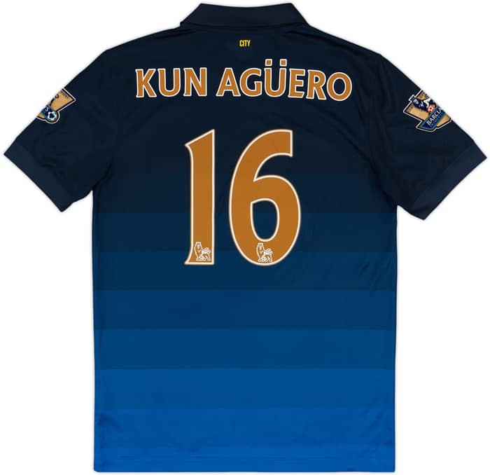 2014-15 Manchester City Away Shirt Kun Aguero #16 - 8/10 - (M)