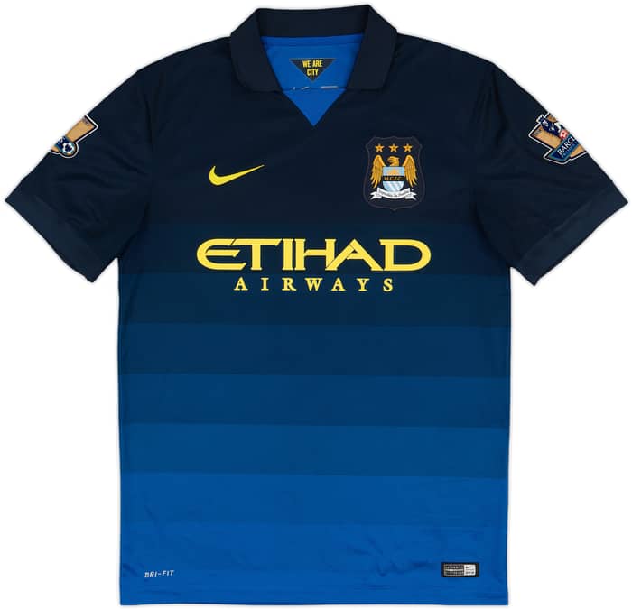 2014-15 Manchester City Away Shirt Kun Aguero #16 - 8/10 - (M)
