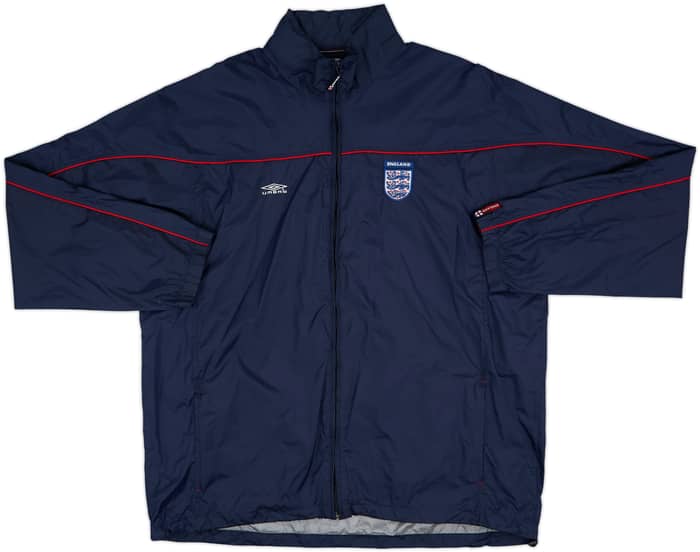 2002-04 England Umbro Hooded Rain Jacket - 8/10 - (XL)