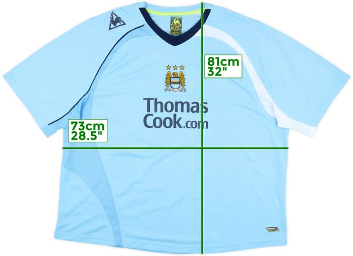 2008-09 Manchester City Home Shirt Kompany #33 - 8/10 - (3XL)