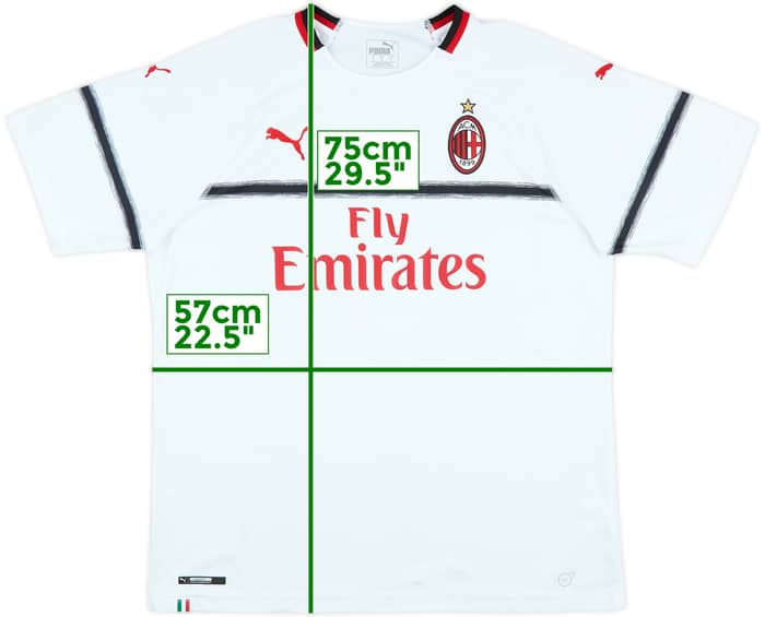 2018-19 AC Milan Away Shirt Higuain #9 - 7/10 - (XL)