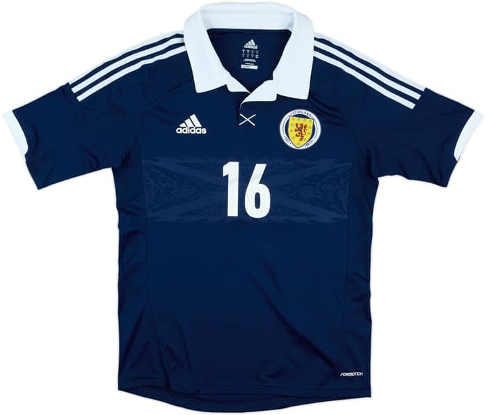 2011-13 Scotland Match Issue Home Shirt #16