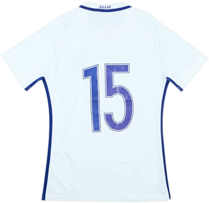 2016-18 Greece Match Issue Home Shirt #15