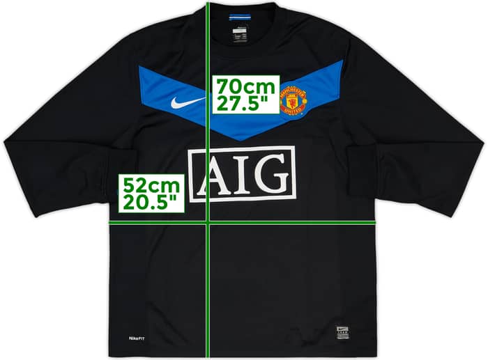 2009-10 Manchester United Away L/S Shirt - 6/10 - (M)
