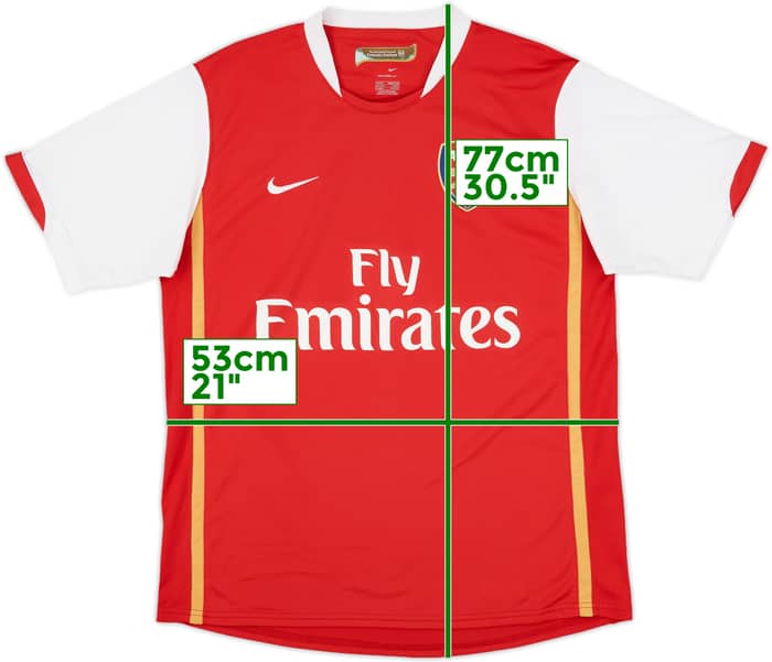2006-08 Arsenal Home Shirt Rosicky #7 - 6/10 - (M)