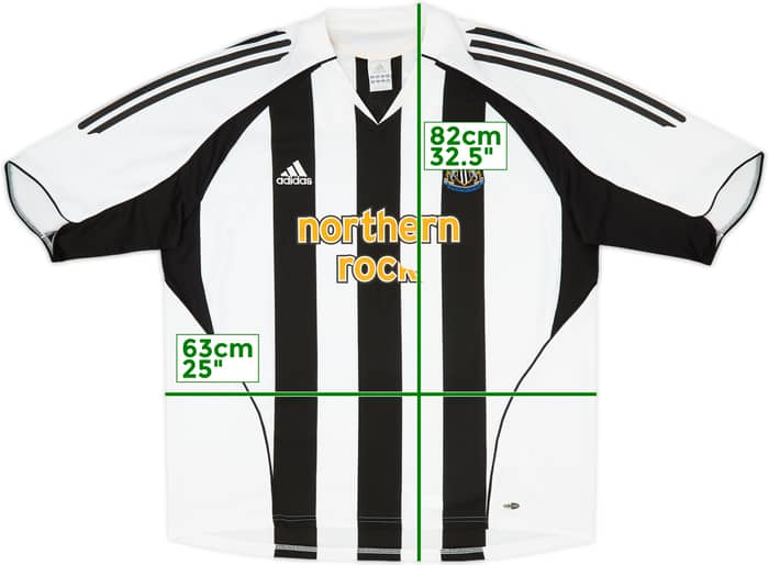 2005-07 Newcastle Home Shirt Shearer #9 - 5/10 - (XXL)