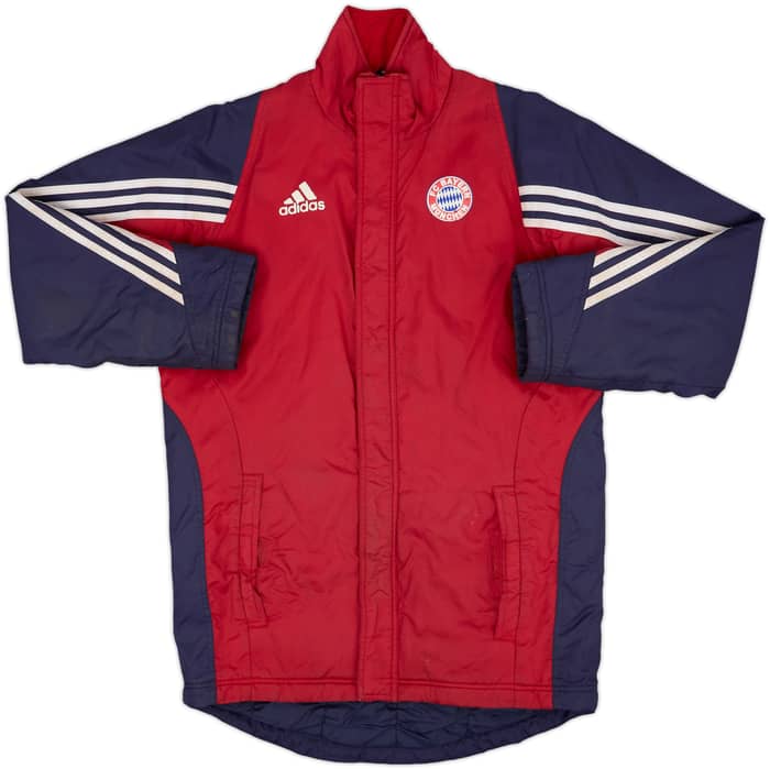 2003-04 Bayern Munich adidas Padded Bench Coat - 5/10 - (XL.Boys)
