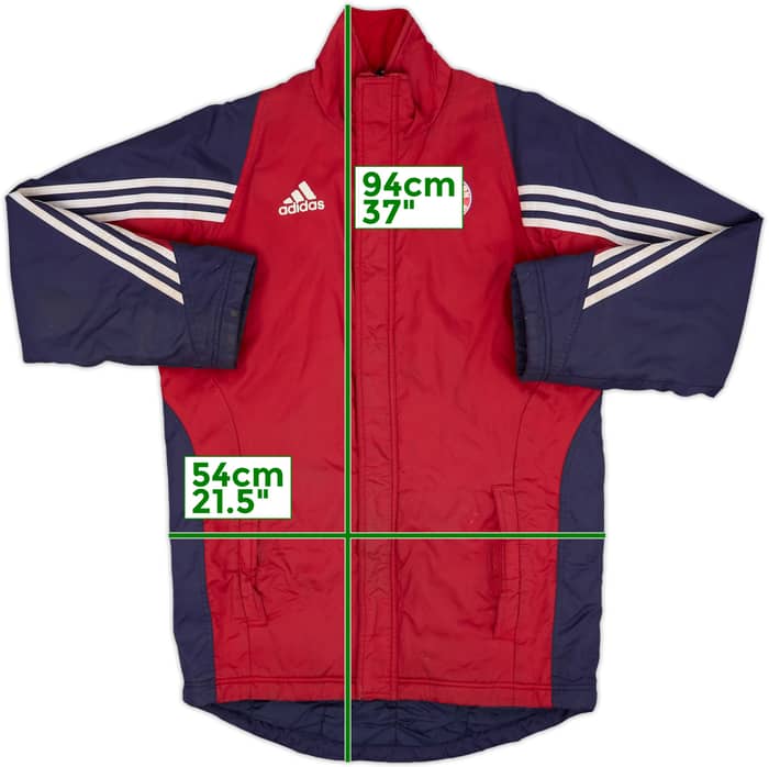 2003-04 Bayern Munich adidas Padded Bench Coat - 5/10 - (XL.Boys)