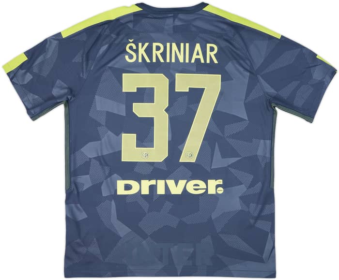 2017-18 Inter Milan Third Shirt Skriniar #37 - 6/10 - (XL)