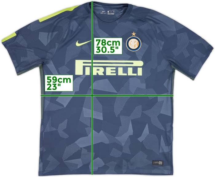 2017-18 Inter Milan Third Shirt Skriniar #37 - 6/10 - (XL)