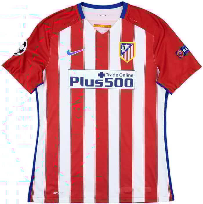 2015-16 Atletico Madrid Player Issue Home Shirt Gabi #14 - 6/10 - (L)